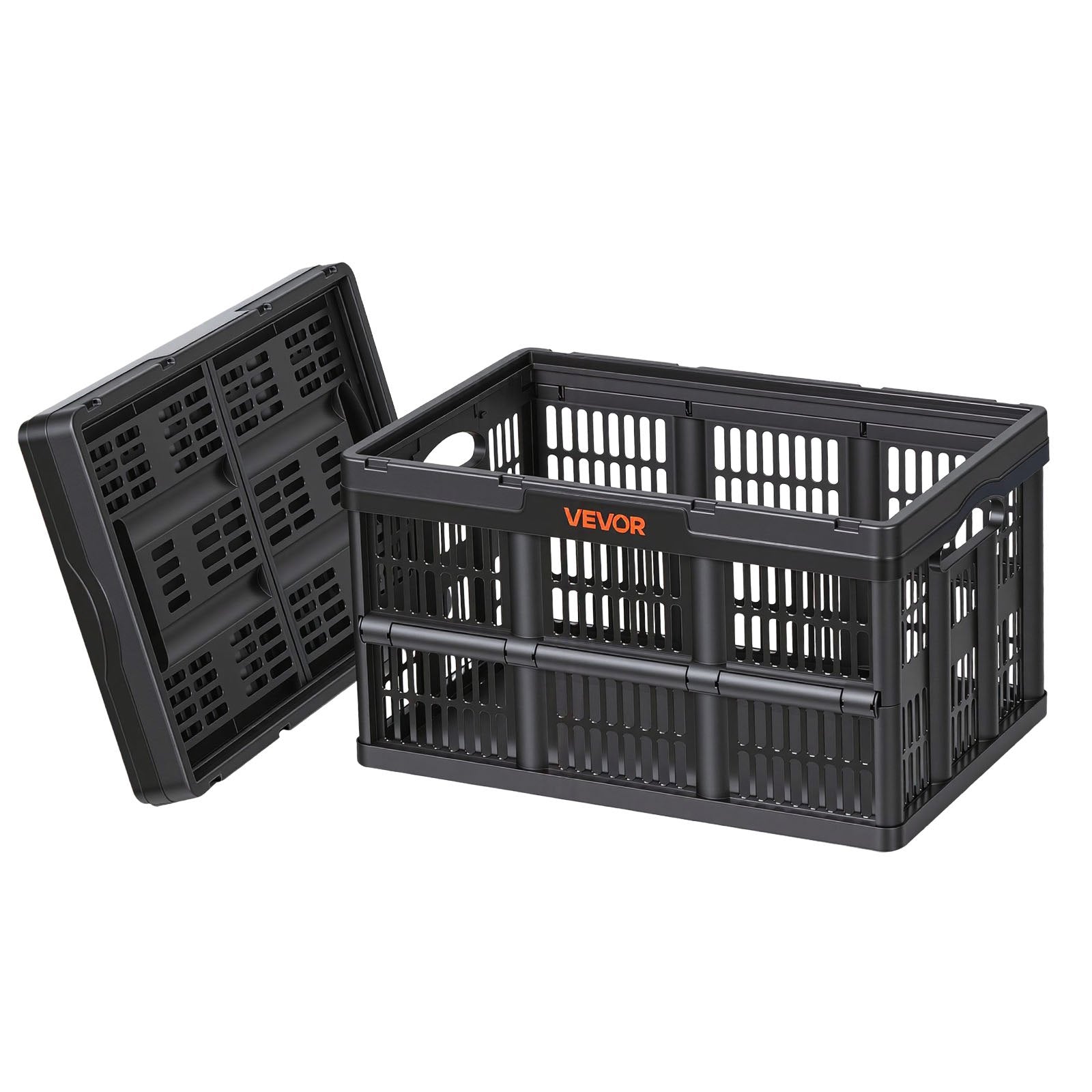 Sulankstomos plastikinės dėžės VEVOR ZJKS5336295W, 45 l, 3 vnt.