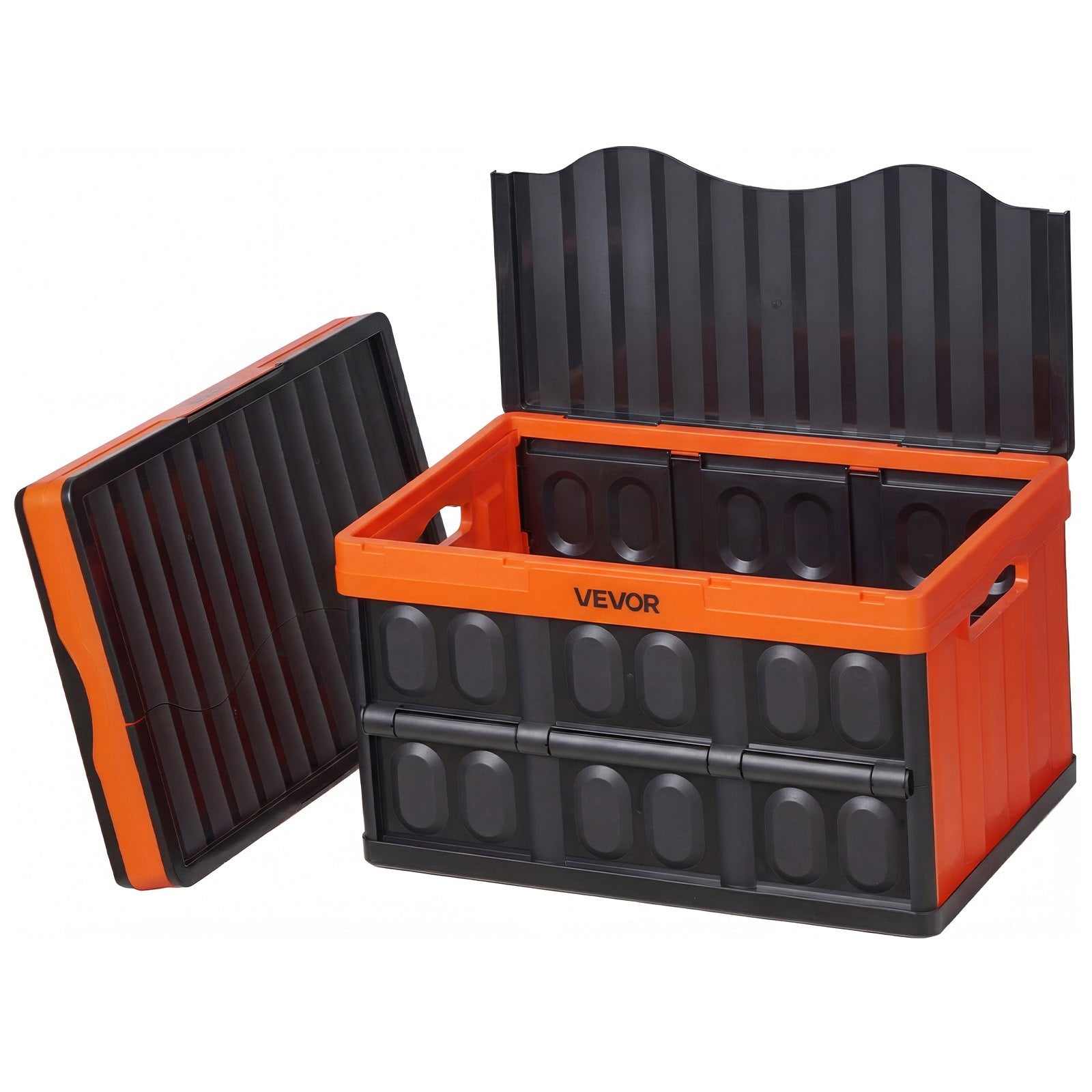 Sulankstomos plastikinės dėžės VEVOR ZJXS533630C, 45 l (3 vnt.)