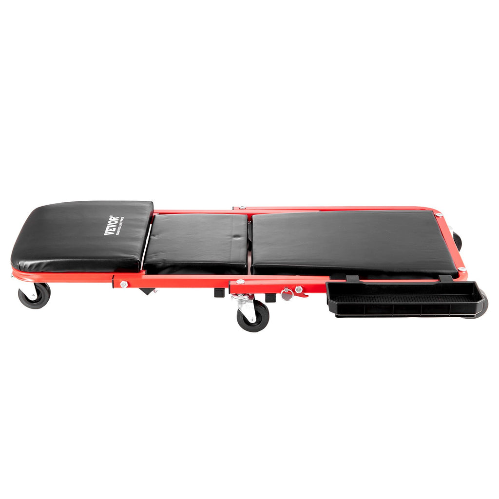 Sulankstomas gultas-kėdė mechanikui VEVOR XF8105, 136,1 kg keliamoji galia