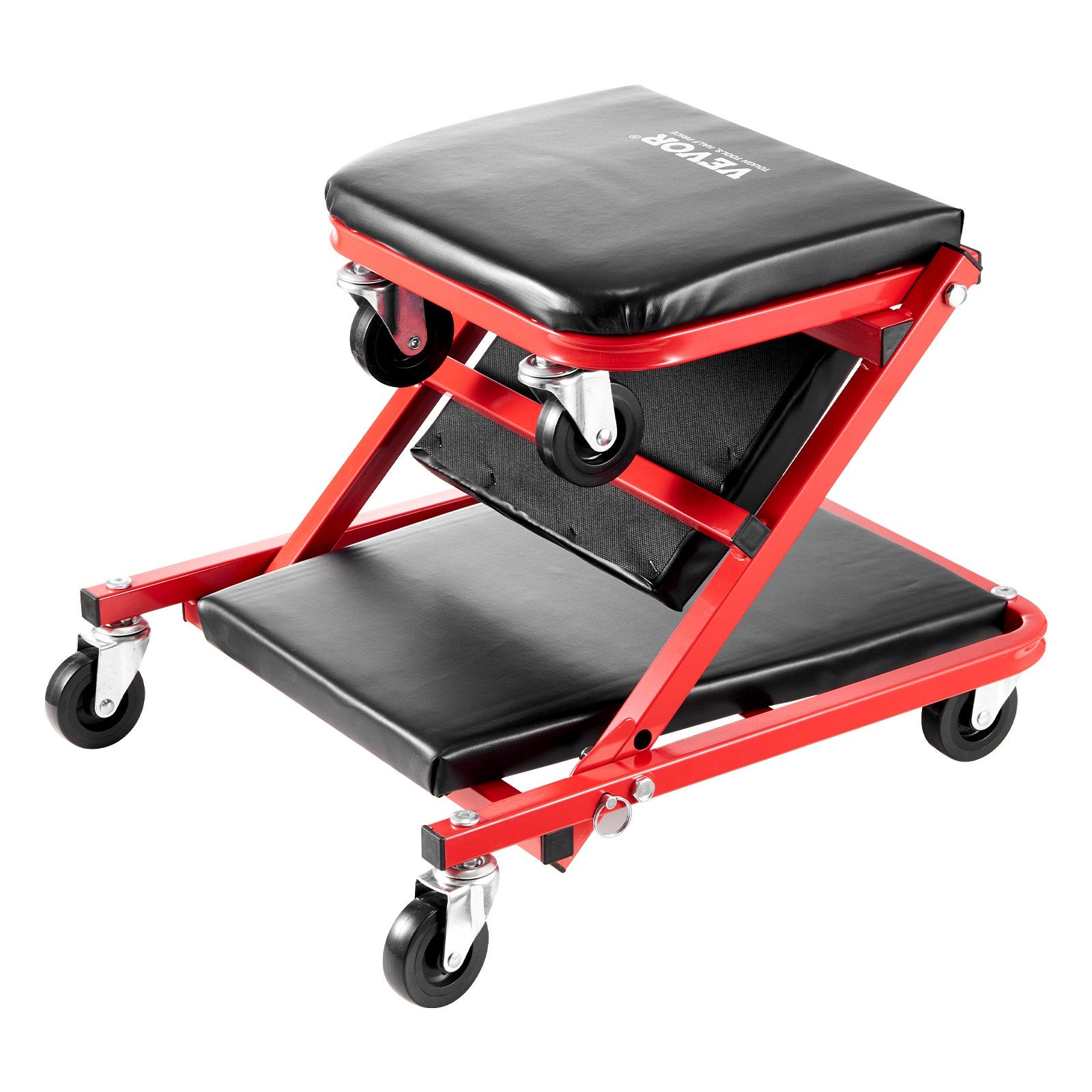 Sulankstomas gultas-kėdė mechanikui VEVOR XF8105, 136,1 kg keliamoji galia