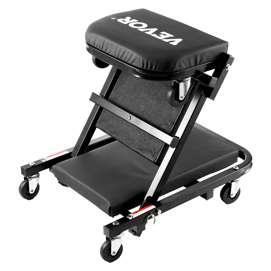 Sulankstomas gultas-kėdė mechanikams VEVOR MC 402Z, 204,1 kg keliamoji galia