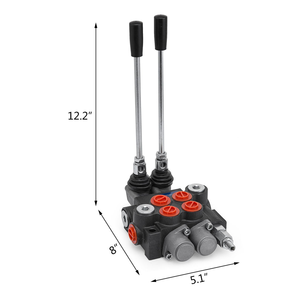 Hidraulinis skirstytuvas VEVOR 2 sekcijų, 40 l/min