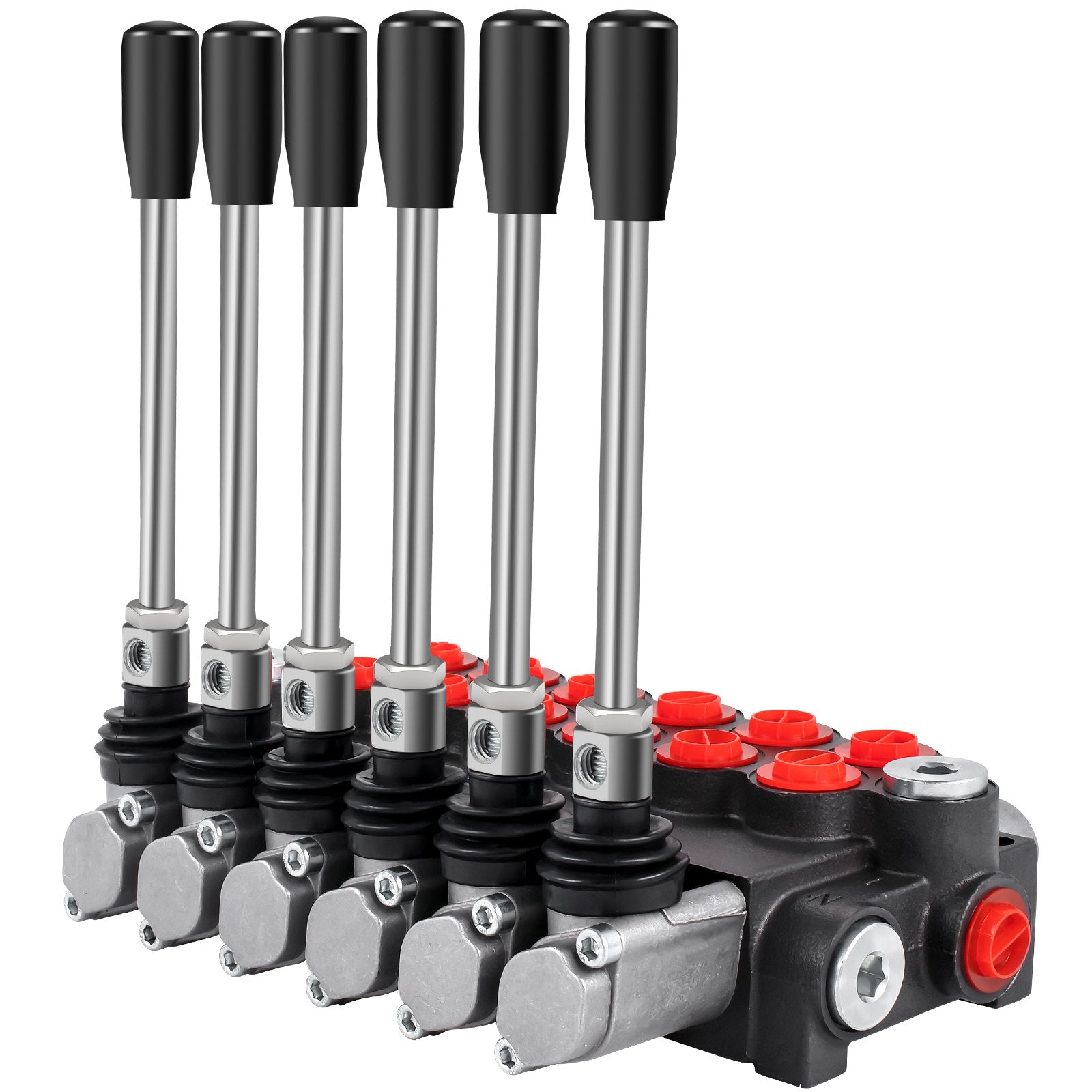 Hidraulinis skirstytuvas VEVOR 6spool113600, 6 sekcijų, 40 l/min.