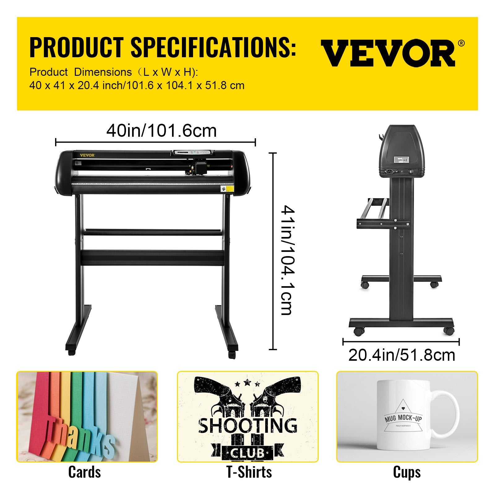 Vinilo pjovimo braižytuvas VEVOR SK-870, 870 mm
