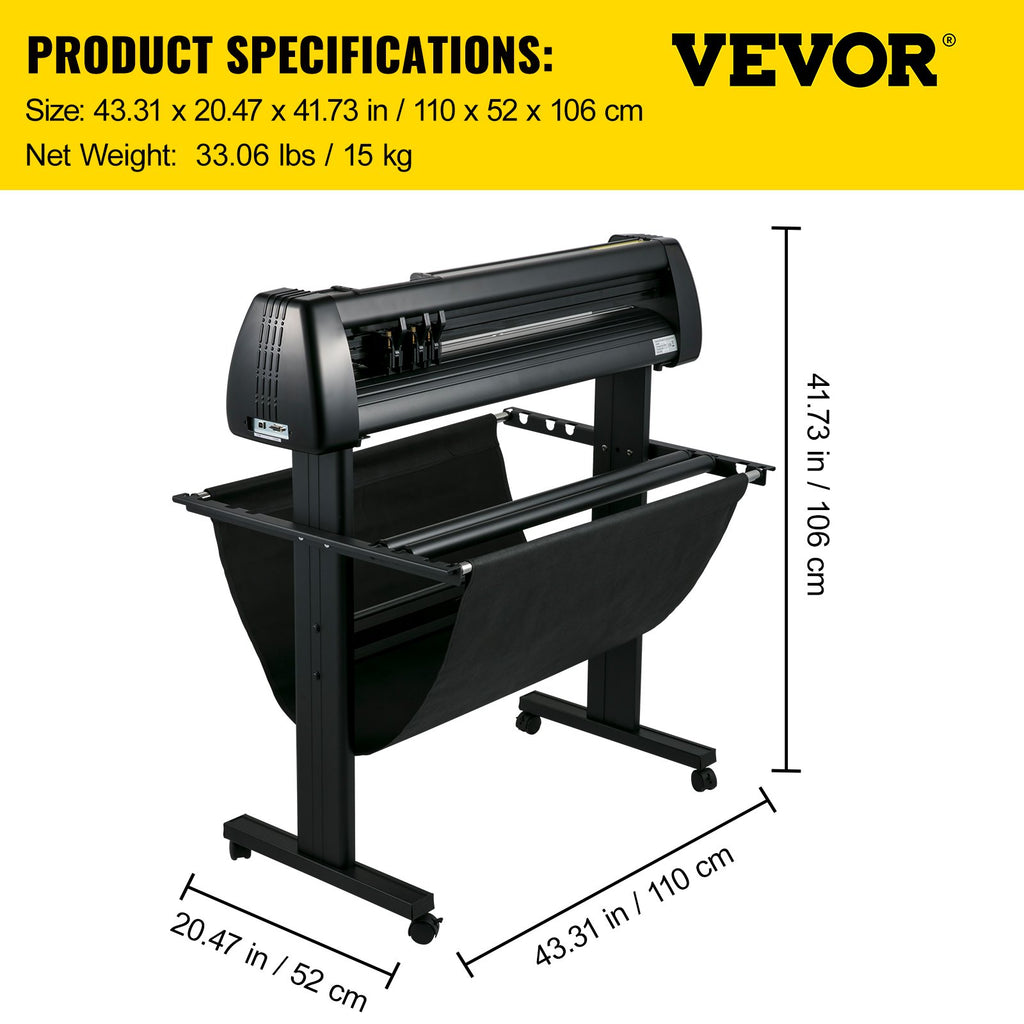 Vinilo pjovimo braižytuvas VEVOR 870 mm, 780 mm pjovimo plotis