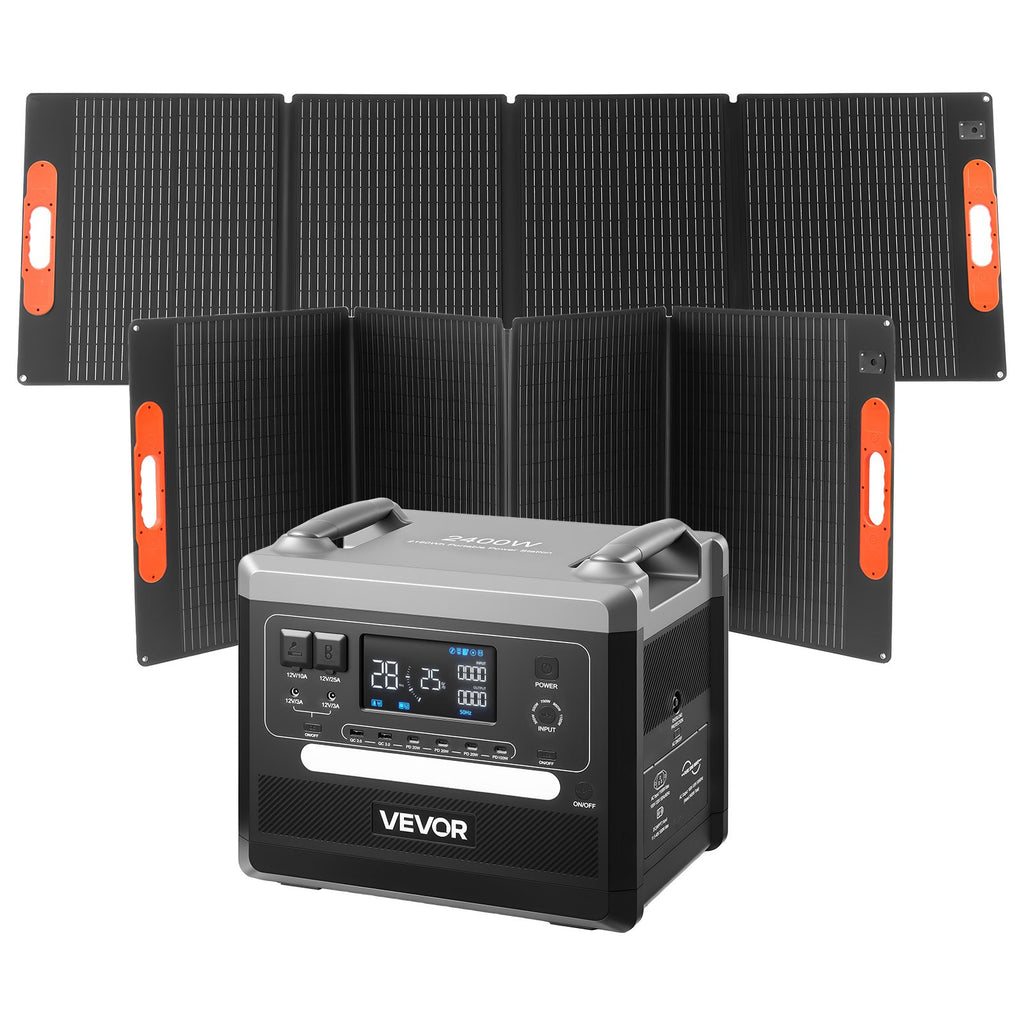 Nešiojama įkrovimo stotelė VEVOR 2400W, 2160Wh