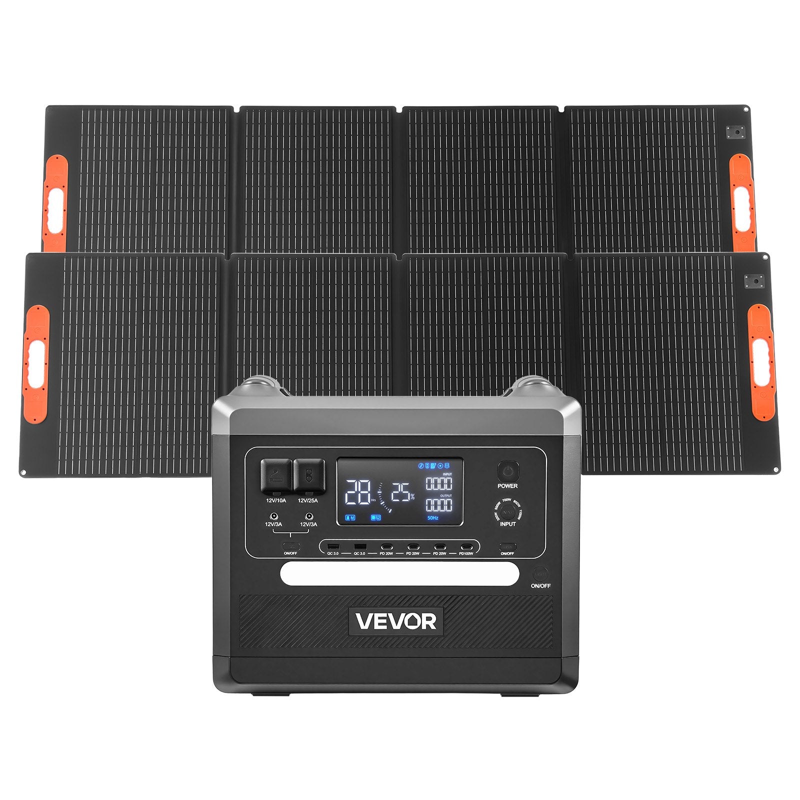 Nešiojama įkrovimo stotelė VEVOR 2400W, 2160Wh