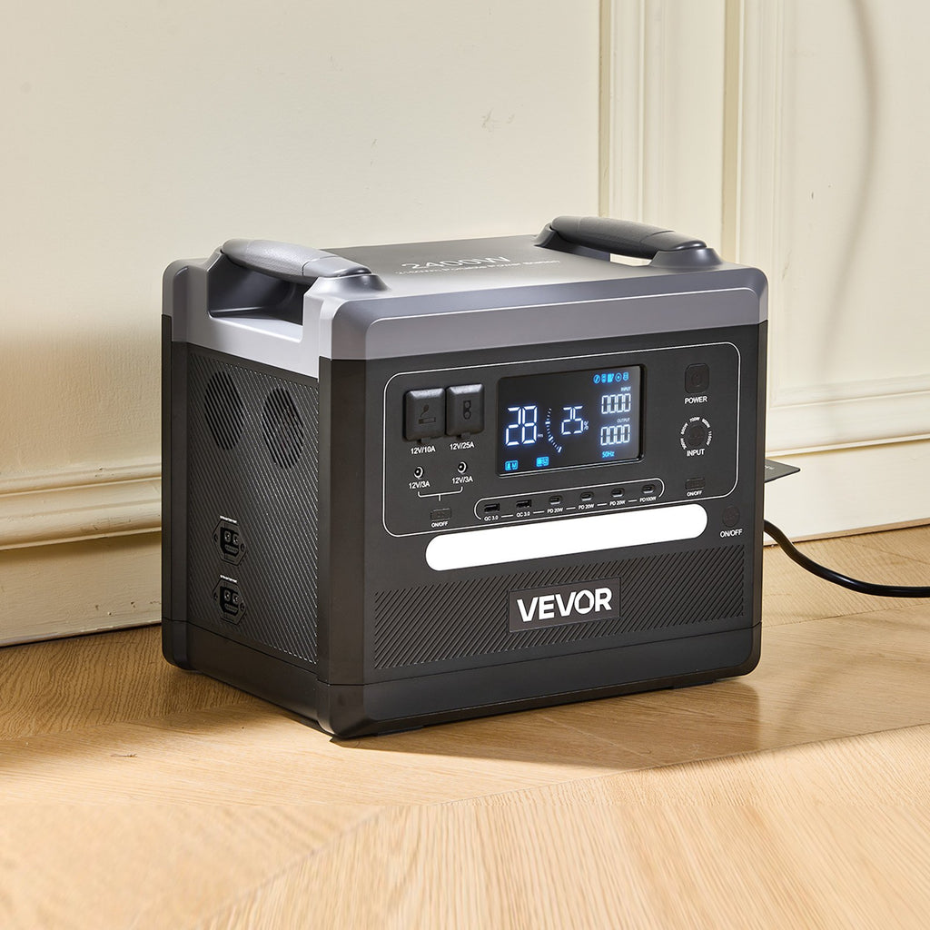 Nešiojama įkrovimo stotelė VEVOR Q2400Pro, 2400W 2160Wh