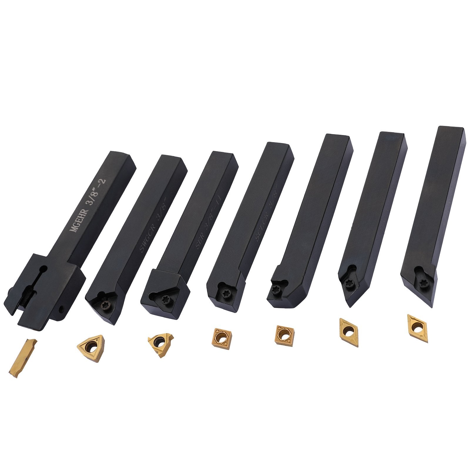 Tekinimo peilių rinkinys VEVOR 3870, 7 vnt. (10 mm)
