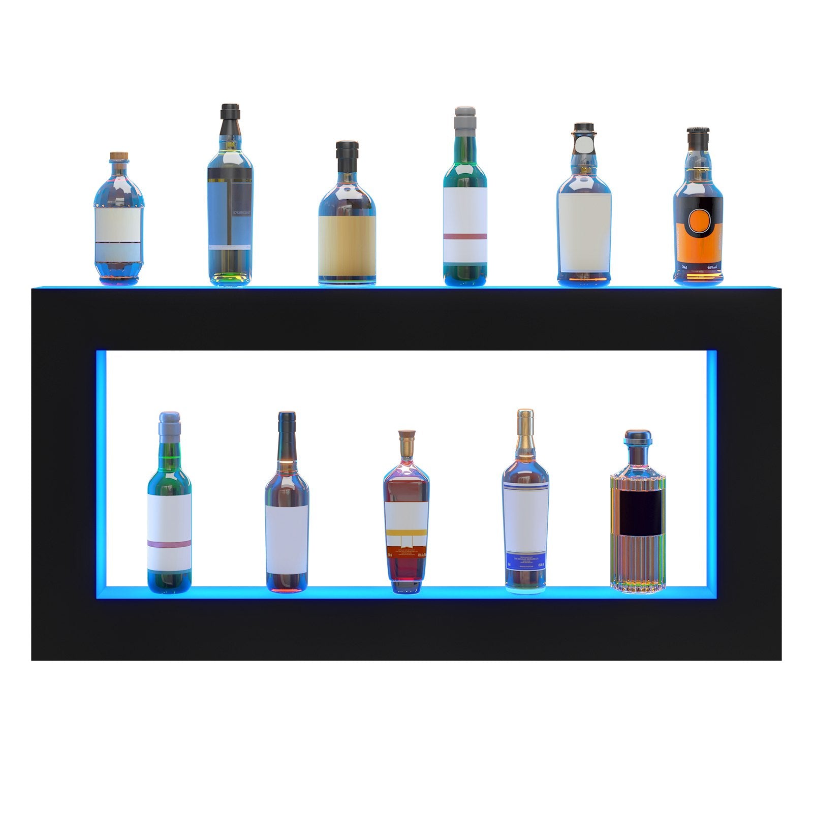 LED apšviesta gėrimų lentyna VEVOR OK-S-48, 121 cm ilgio