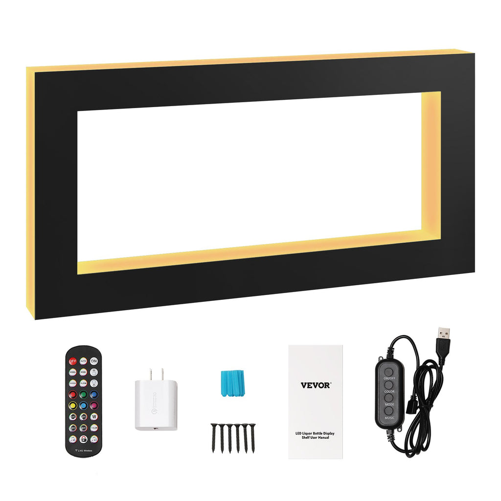 LED apšviesta gėrimų lentyna VEVOR OK-S-48, 121 cm ilgio