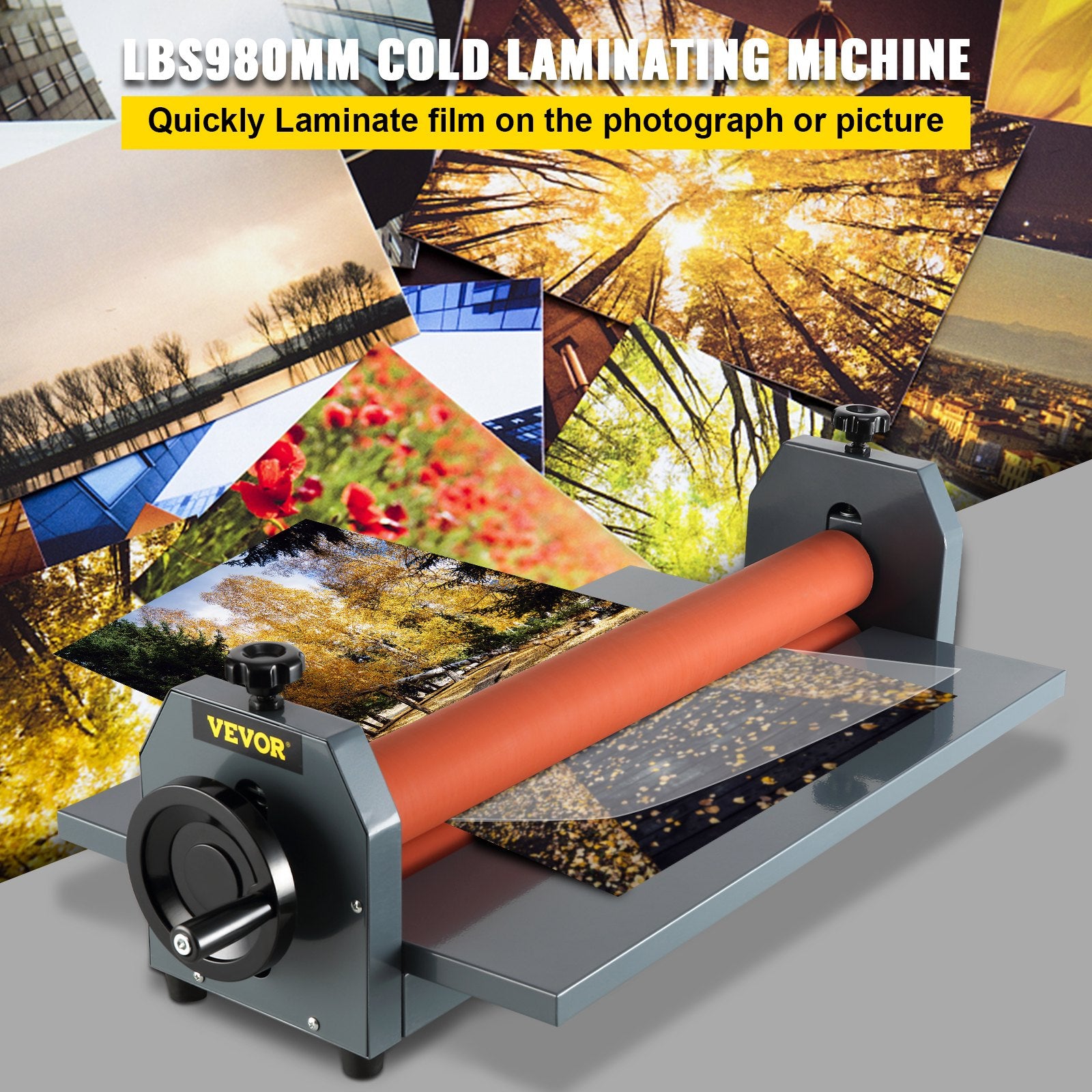 Rankinis šalto laminavimo aparatas VEVOR LBS1000, 1000 mm