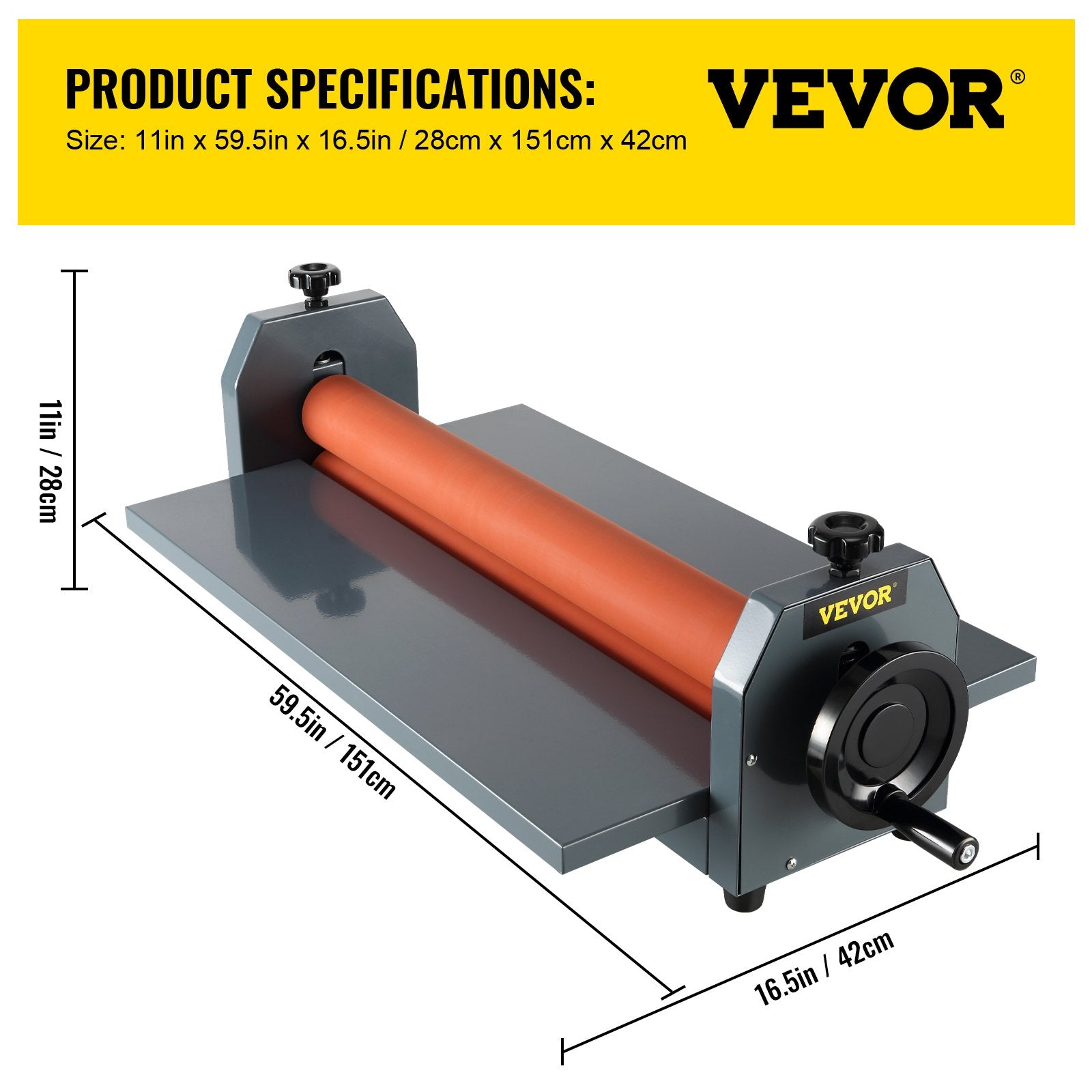 Rankinis šalto laminavimo aparatas VEVOR LBS1300, 1300 mm