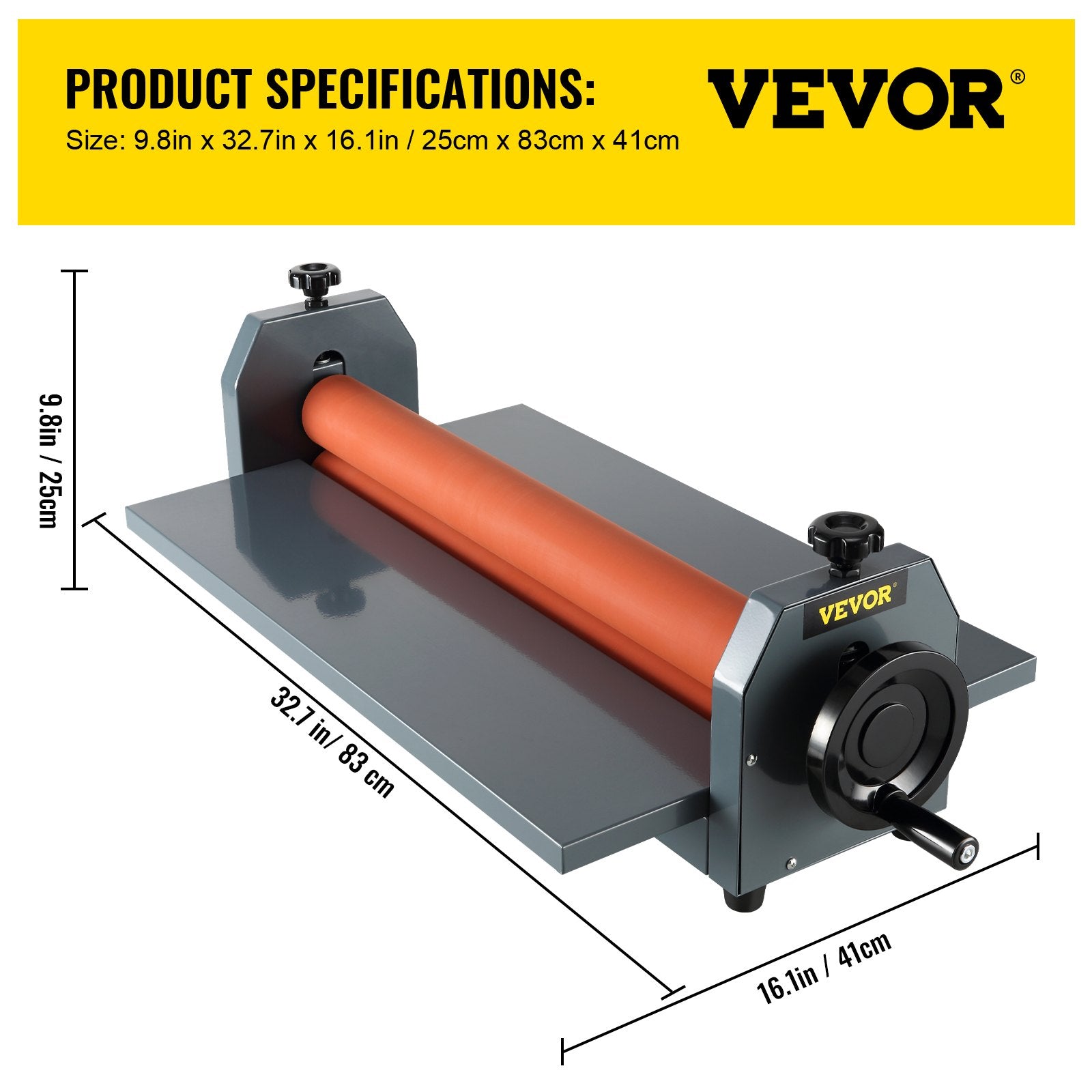 Rankinis šalto laminavimo aparatas VEVOR LBS650, 650 mm