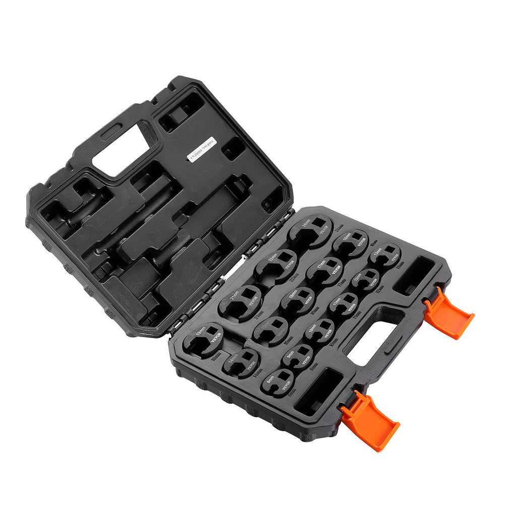 Atvirų galvučių raktų rinkinys VEVOR XMYGT0015, 15 dalių, 8-24 mm