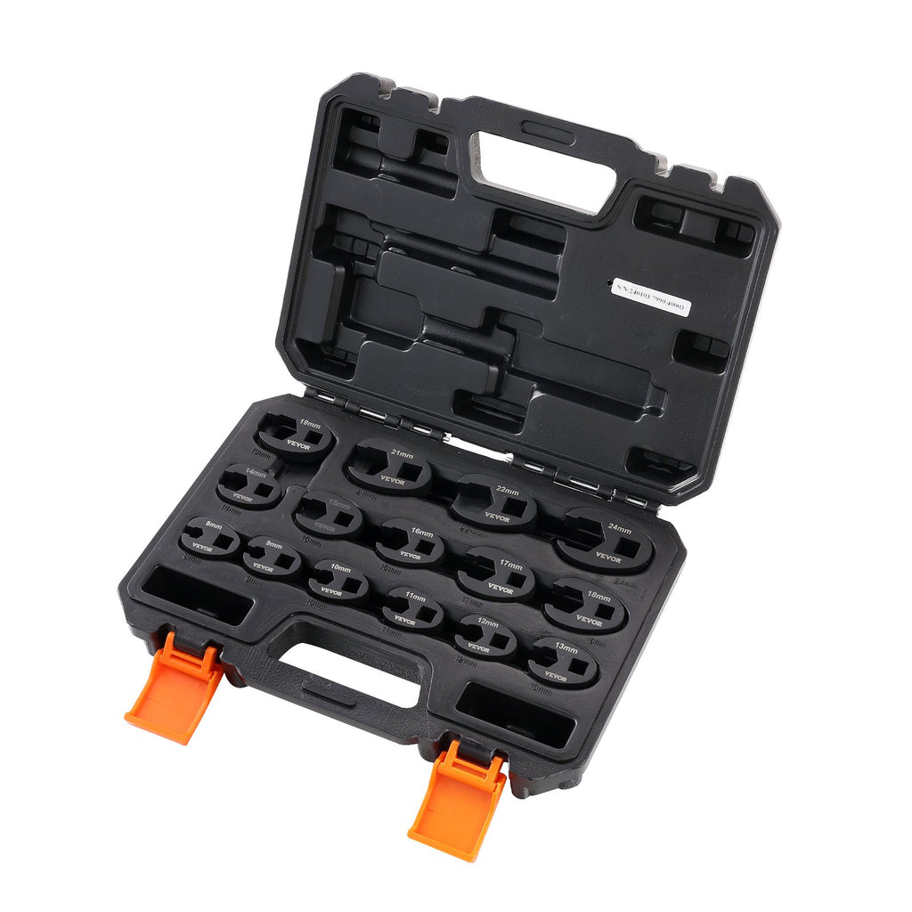 Atvirų galvučių raktų rinkinys VEVOR XMYGT0015, 15 dalių, 8-24 mm