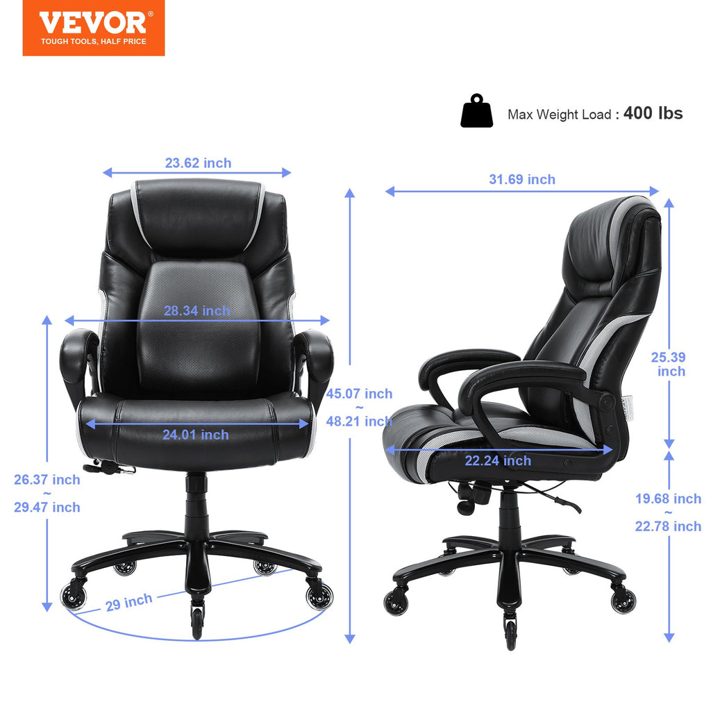 Vadovo biuro kėdė VEVOR GF-82722H, iki 181 kg apkrova