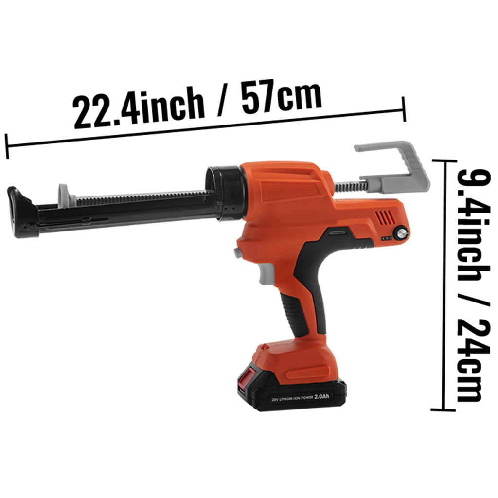 Akumuliatorinis silikono ir klijų pistoletas VEVOR G8504C, 6500 N