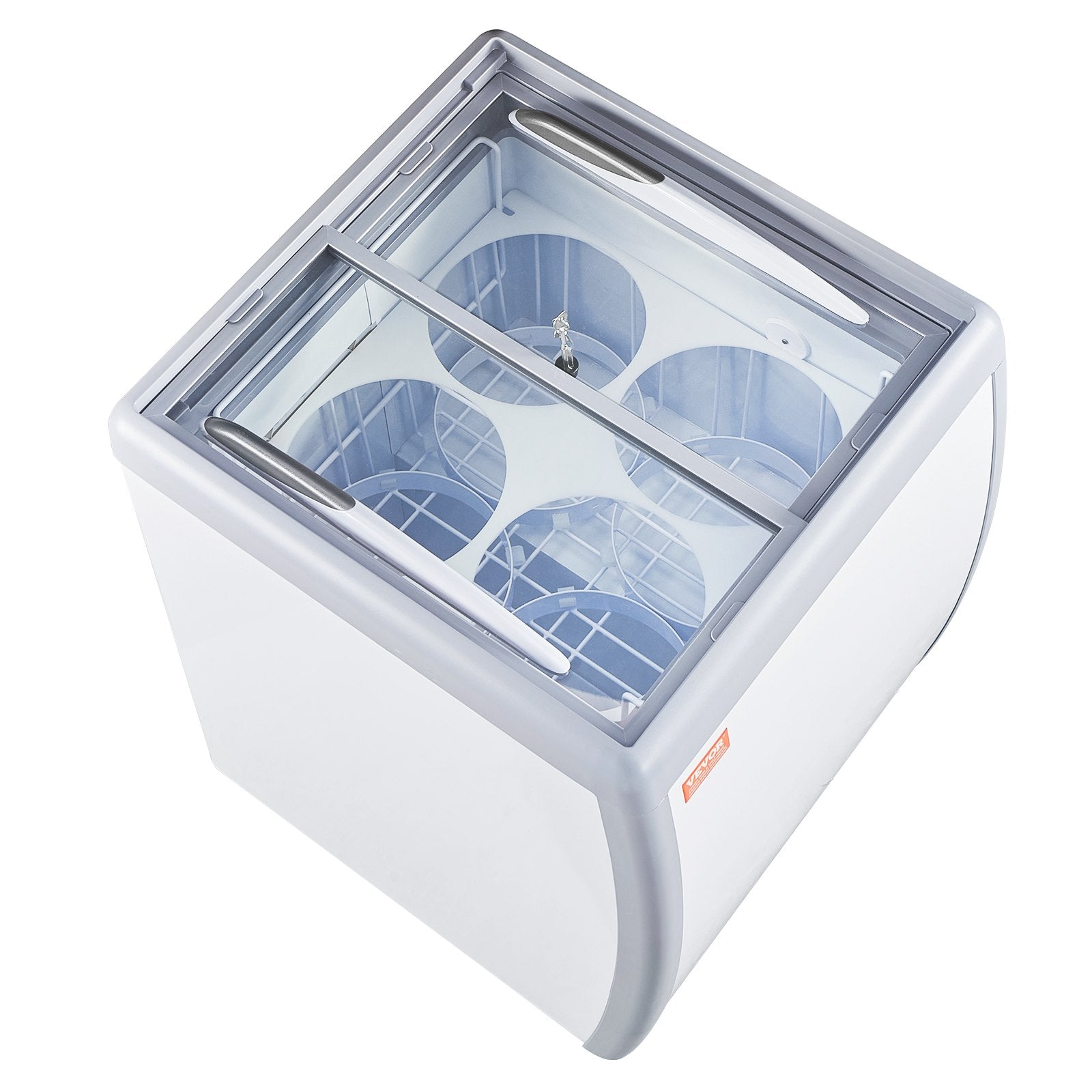 Ledų vitrina-šaldiklis VEVOR RI-160DC, 158 L