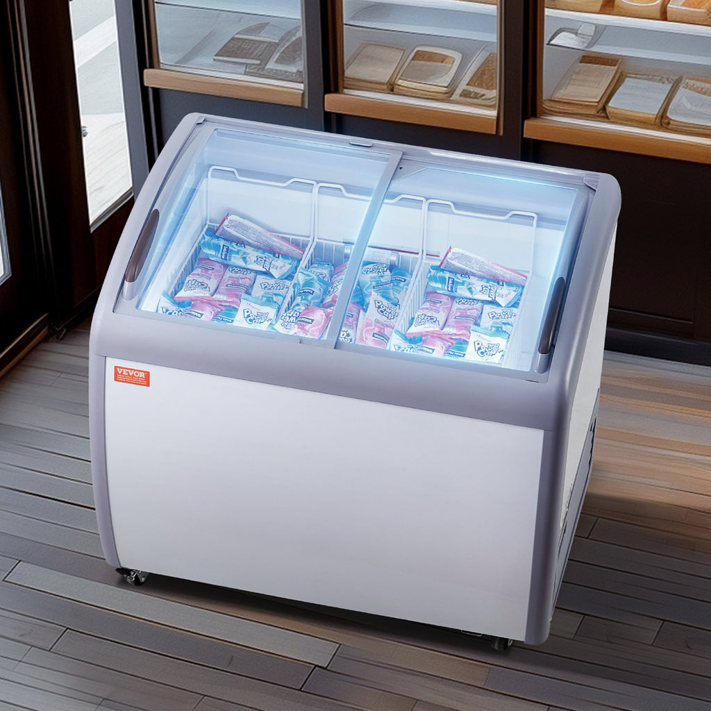 Ledų vitrina-šaldiklis VEVOR RI-260A, 264 l