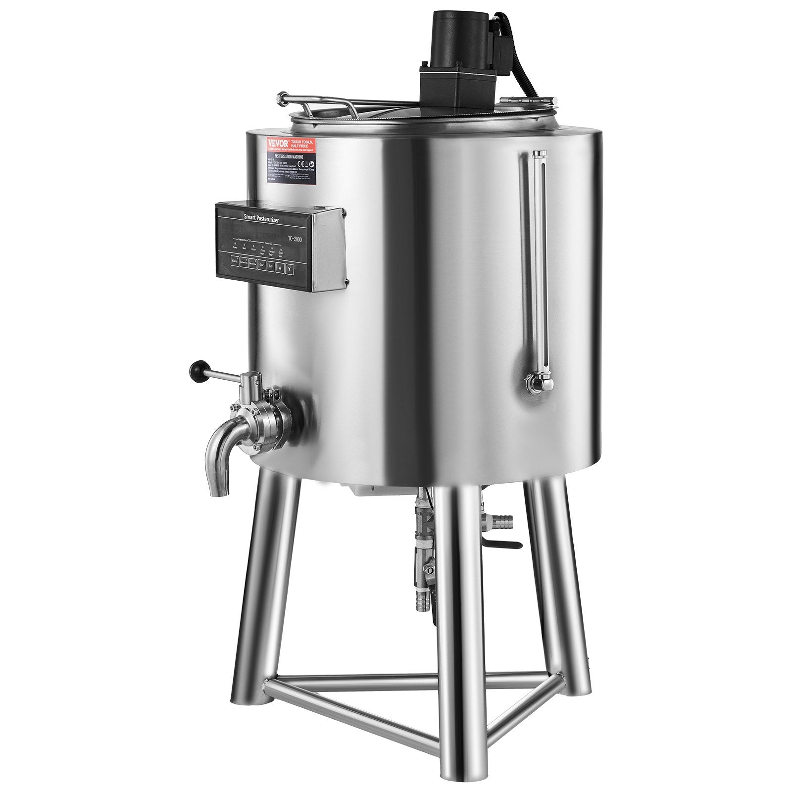 Pieno pasterizatorius VEVOR ZD-30L, 30 l talpa