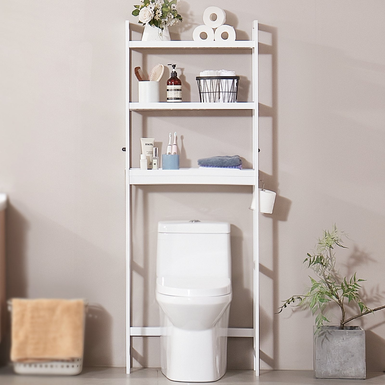 Lentyna virš klozeto VEVOR OPX-BTS170W, 3 aukštų