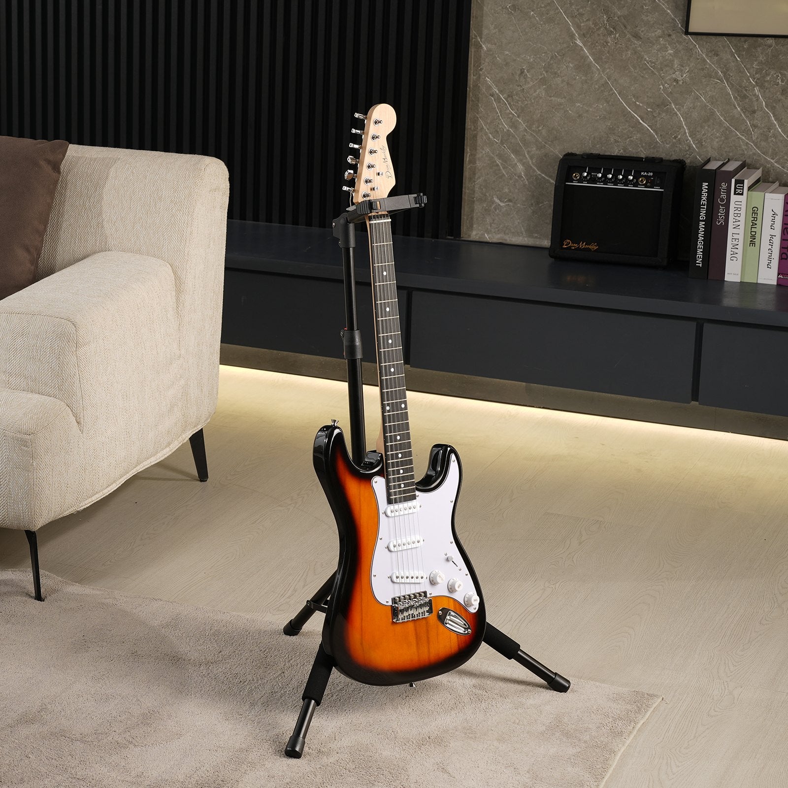 Gitaros stovas VEVOR AGS-510-Lite, reguliuojamas aukštis 900–1200 mm