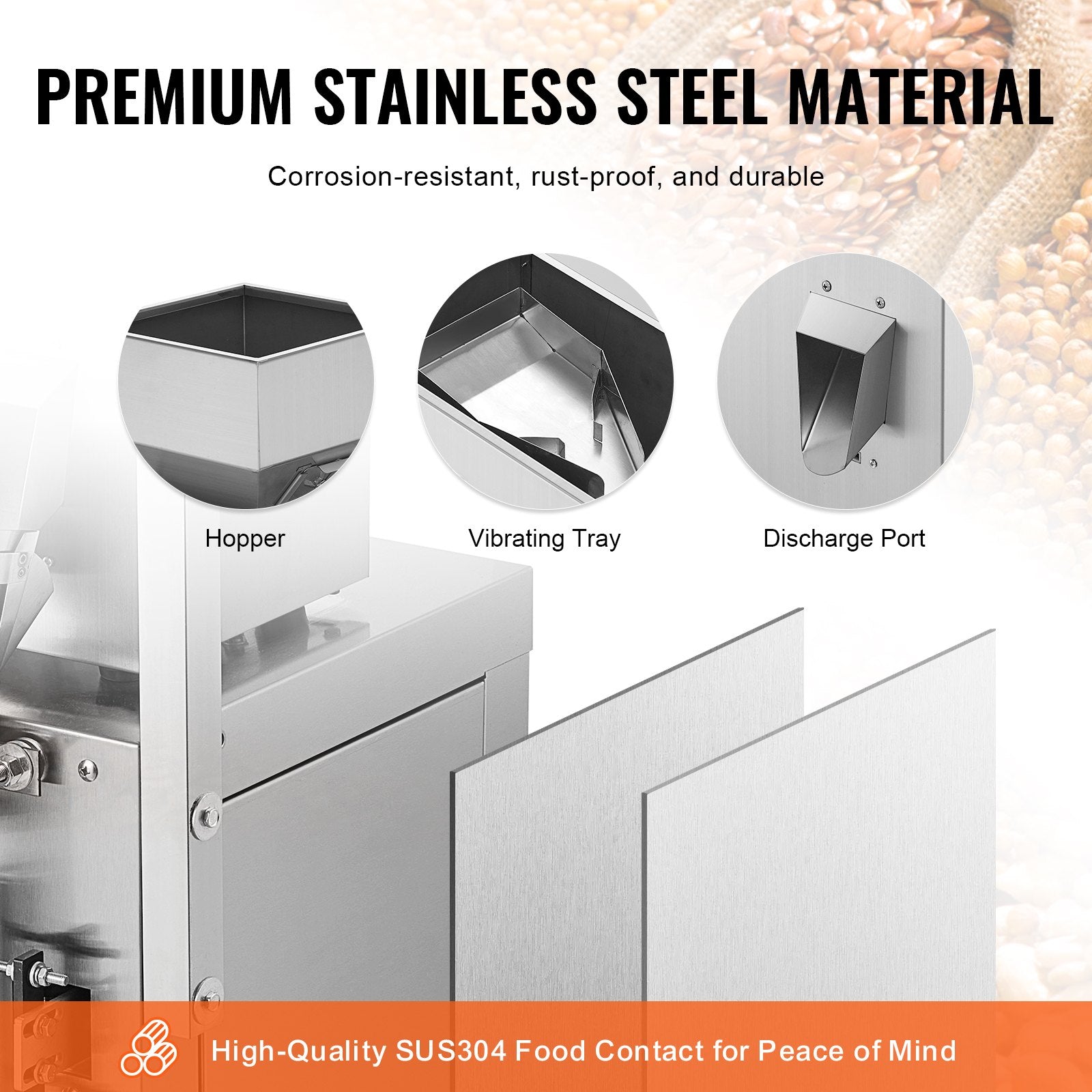 Automatinė birių produktų pakavimo mašina VEVOR SBF-100-V2, 1–100 g