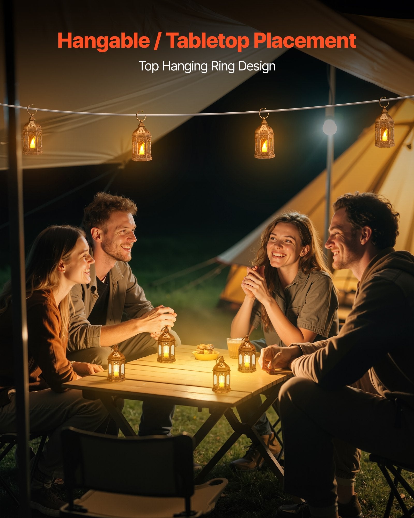 Dekoratyviniai LED žibintai VEVOR HUIS0002, 12 vnt.