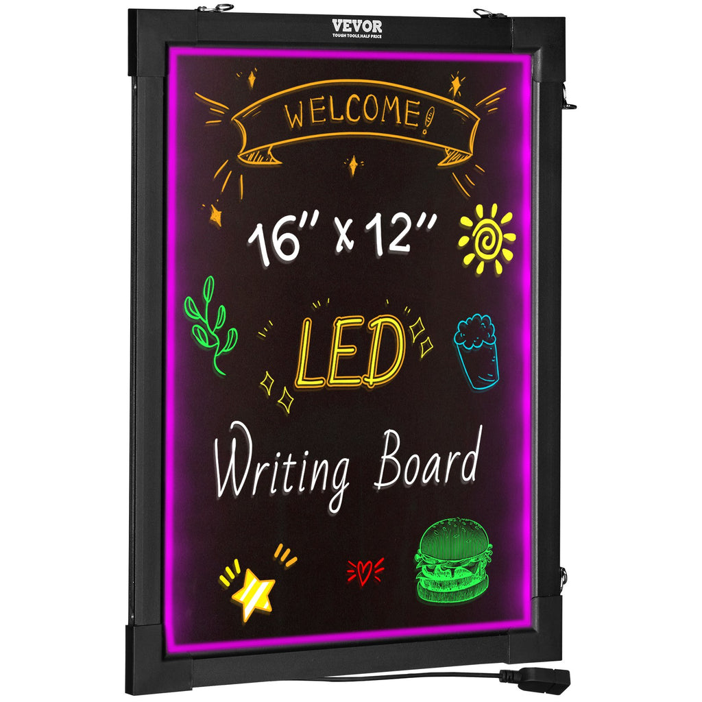 LED rašymo lenta VEVOR A34, 40,6x30,5 cm
