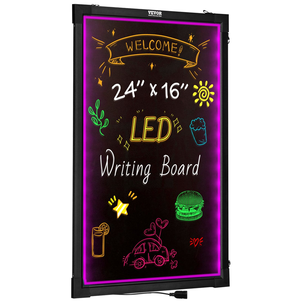 LED rašymo lenta VEVOR A46 Wall Mount 4060, 60x40 cm