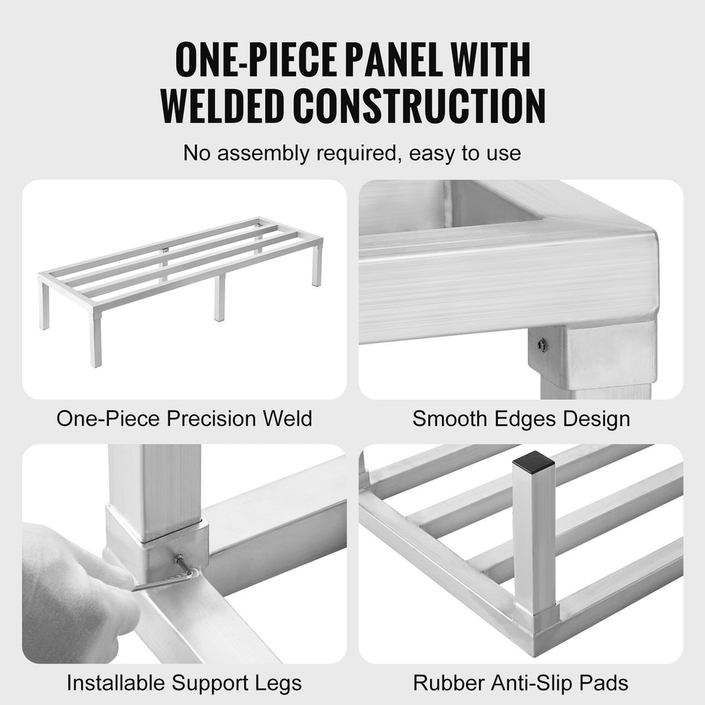 Aliuminio sandėliavimo padėklas VEVOR JC-ADR-602012, 817 kg keliamoji galia