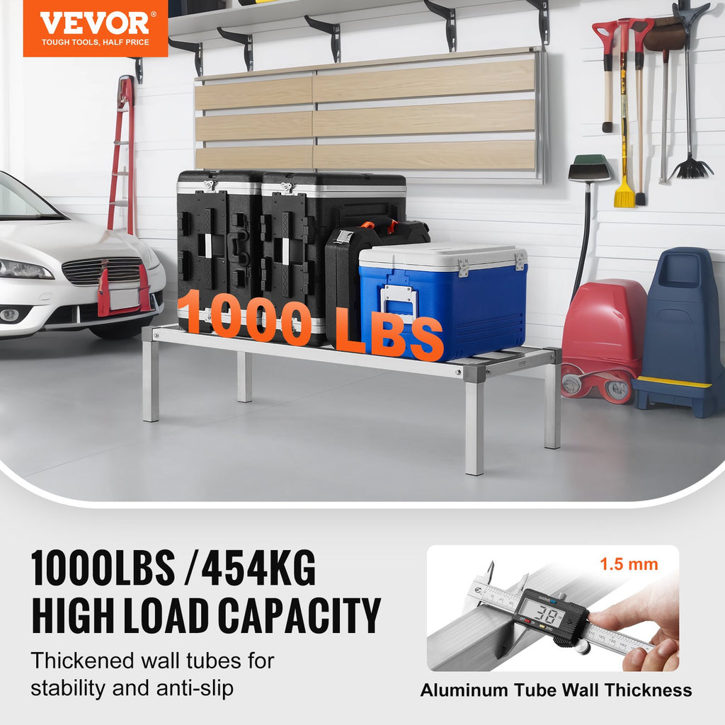 Aliuminio stelažas prekėms VEVOR JC-ADR-204812-ASB, 454 kg apkrova