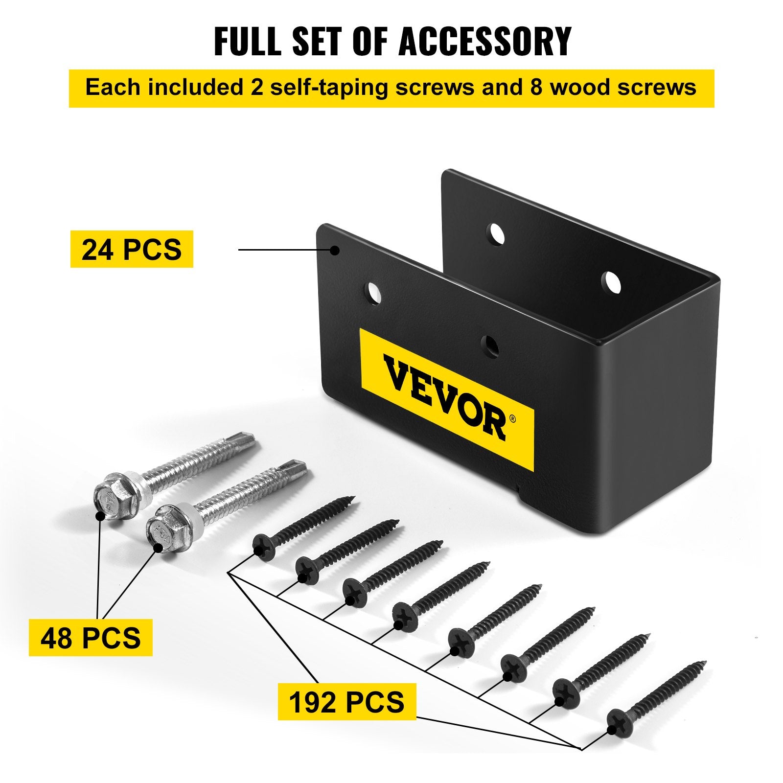 Sijų laikiklis VEVOR VV-2x4UXLJJH-24PCS, 24 vnt.