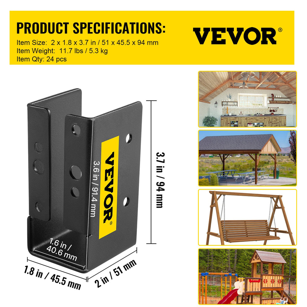Sijų laikiklis VEVOR VV-2x4UXLJJH-24PCS, 24 vnt.