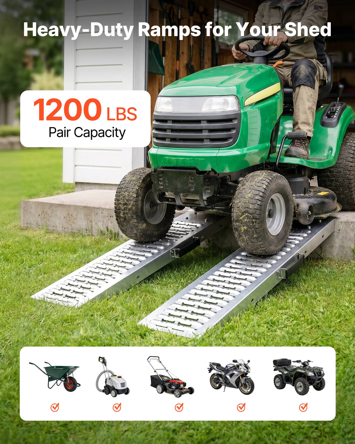 Priekabos rampos VEVOR AT-1507, 544 kg keliamoji galia