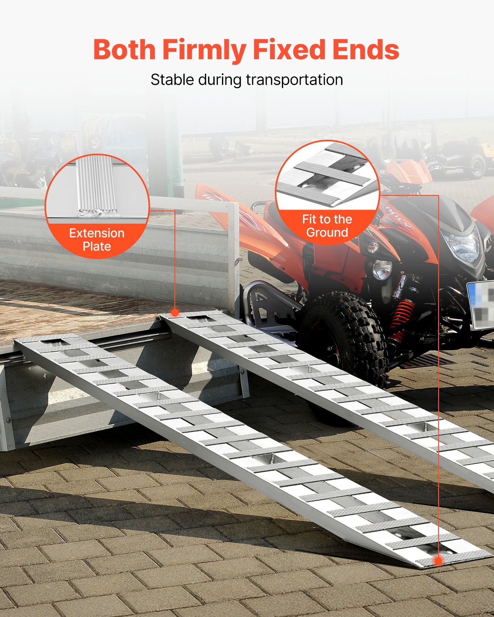 Užvažiavimo rampų komplektas VEVOR NY6076, 4535,9 kg keliamoji galia
