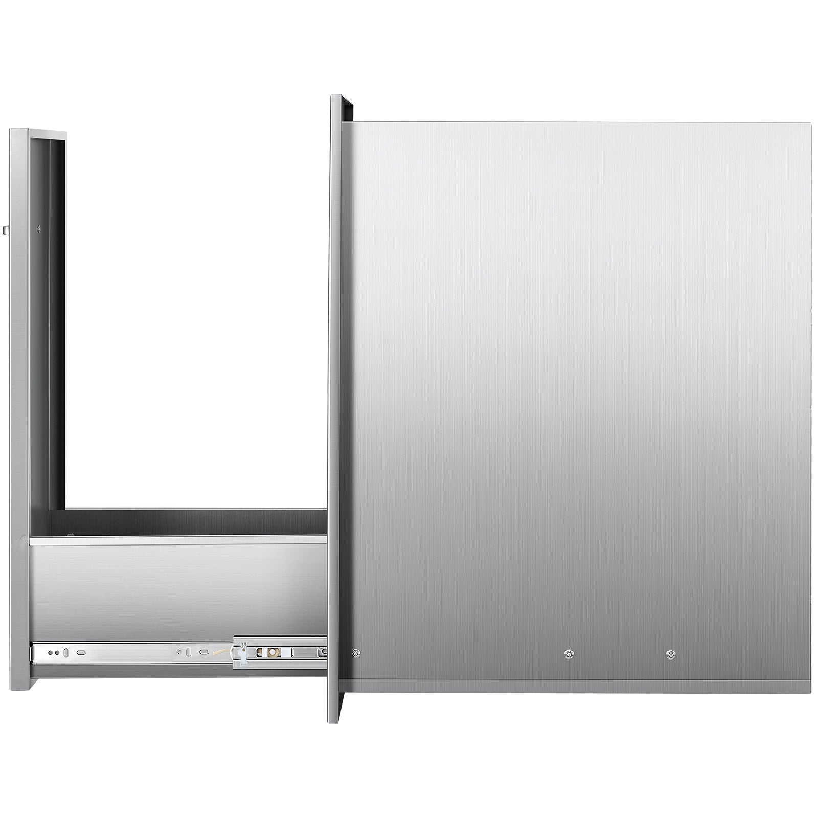 Lauko virtuvės šiukšliadėžės stalčius VEVOR KM-CTG-2302-SKU9, nerūdijančio plieno