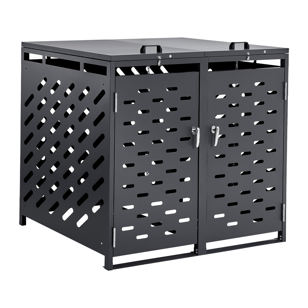 Lauko šiukšlių konteinerių stoginė VEVOR ZY-2X240L-0.7, 2 x 240 l