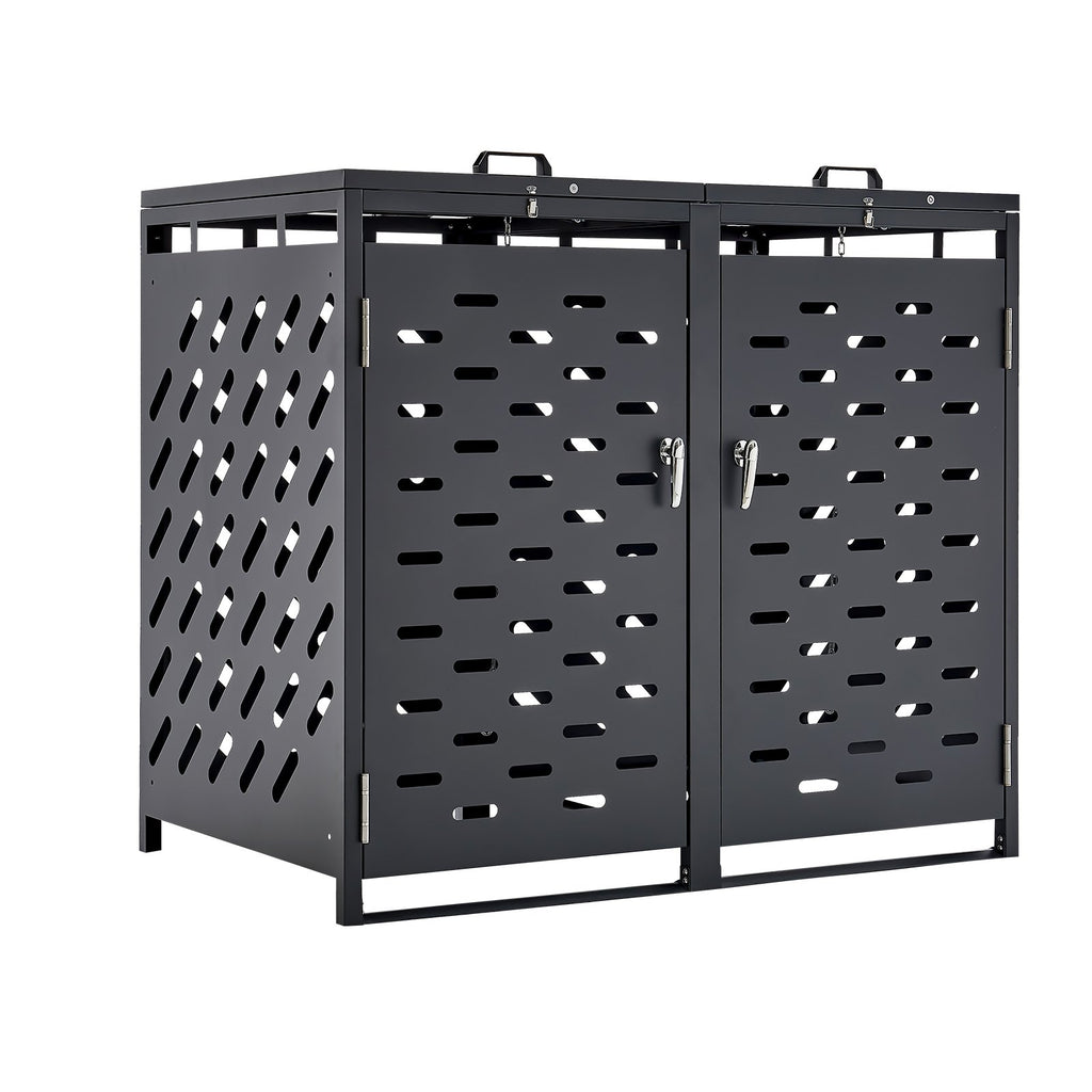 Lauko šiukšlių konteinerių stoginė VEVOR ZY-2X240L-0.7, 2 x 240 l