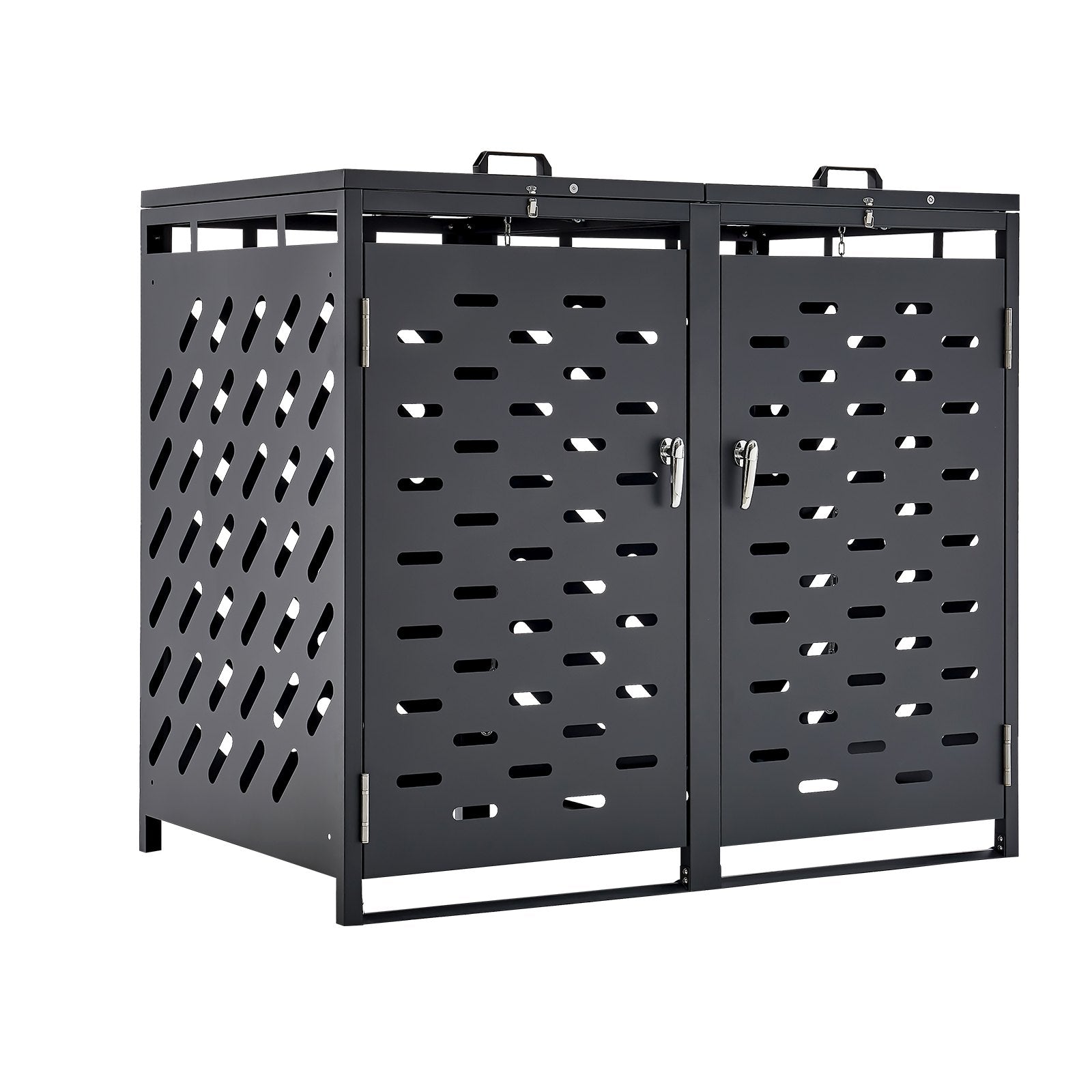 Lauko šiukšlių konteinerių stoginė VEVOR ZY-2X240L-0.7, 2 x 240 l