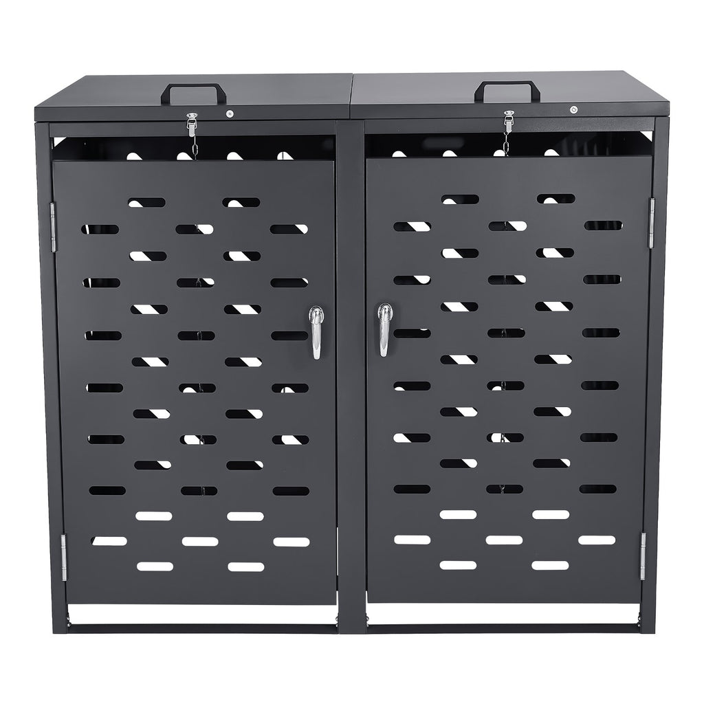 Lauko šiukšlių konteinerių stoginė VEVOR ZY-2X240L-0.7, 2 x 240 l