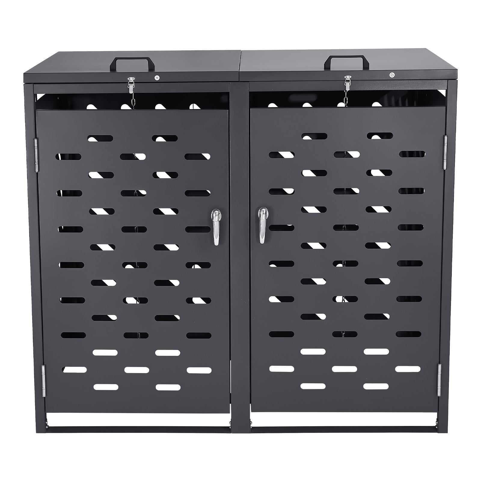 Lauko šiukšlių konteinerių stoginė VEVOR ZY-2X240L-0.7, 2 x 240 l