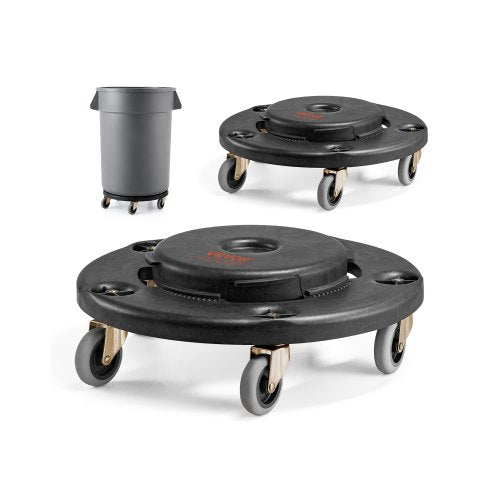 Ratukai šiukšlių dėžėms VEVOR XDW-007-C, 227 kg keliamoji galia