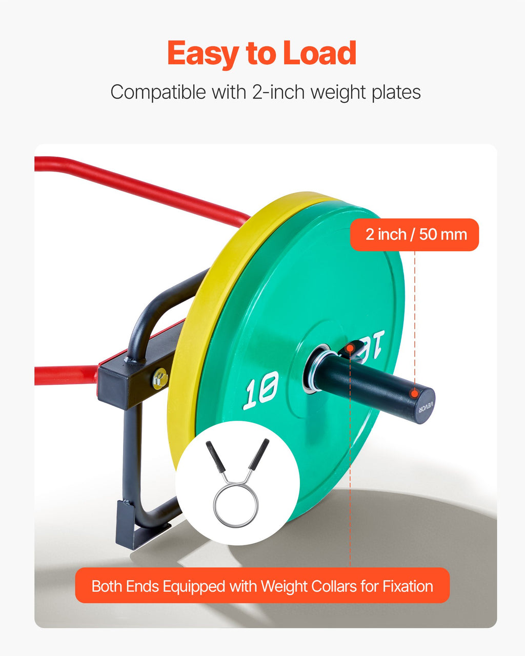 Heksagoninė štanga (Trap Bar) VEVOR OB-93RD, 240 kg apkrova