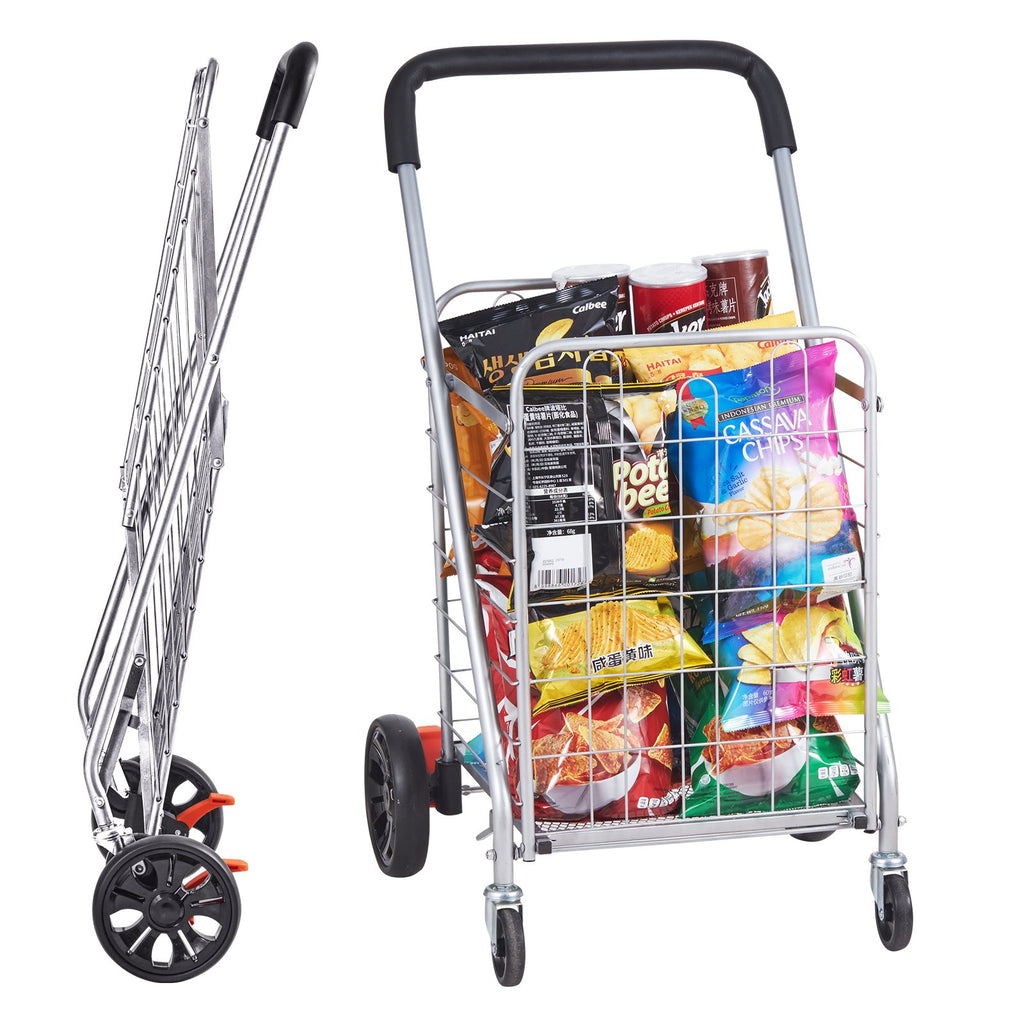 Sulankstomas pirkinių vežimėlis VEVOR JY-BkM, 50 kg keliamoji galia