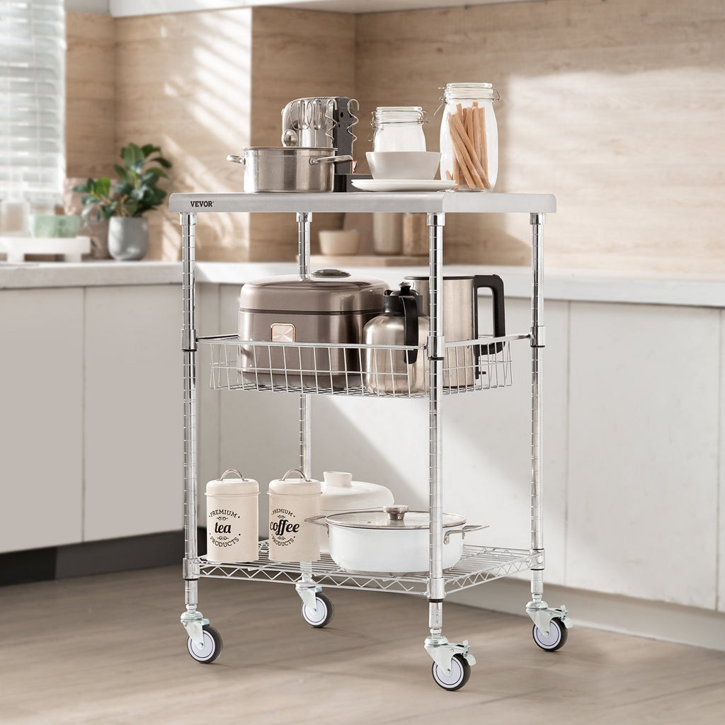 Virtuvinis vežimėlis VEVOR LX-C9391, 214 kg keliamoji galia