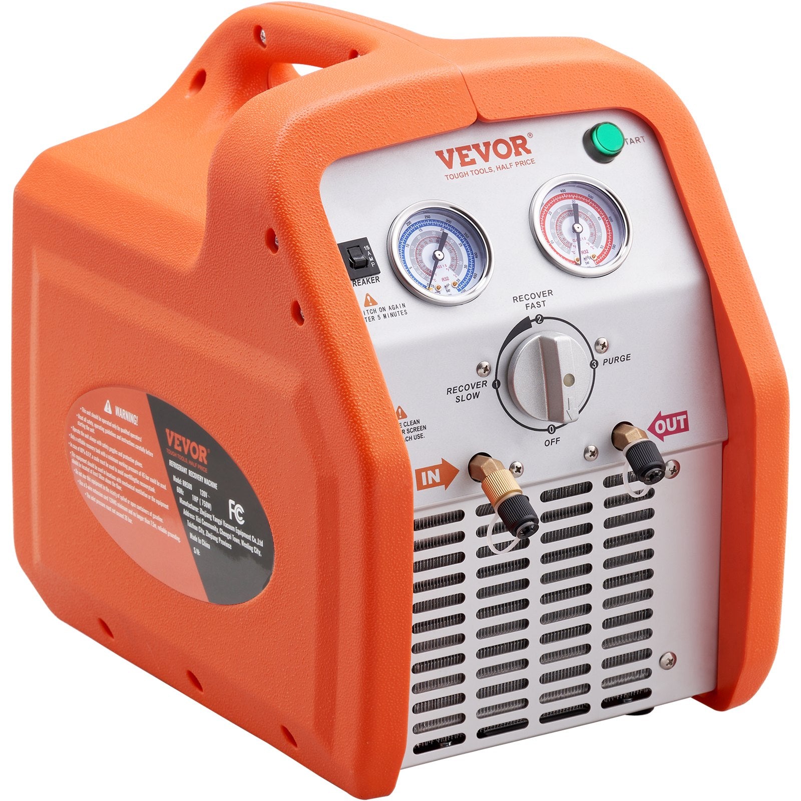 Šaltnešio surinkimo stotelė VEVOR 1 HP, Dviejų cilindrų
