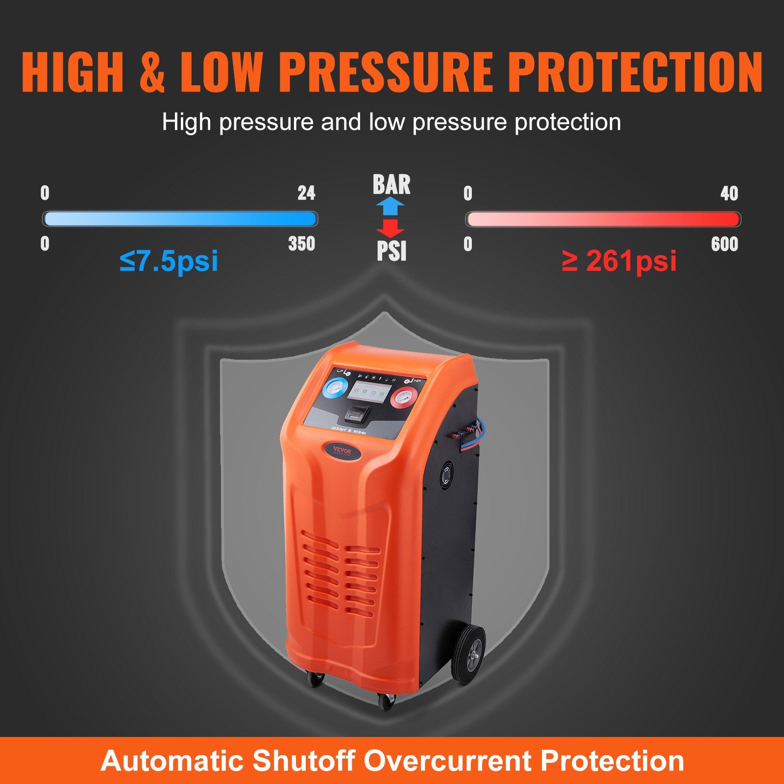 Automatinė šaltnešio surinkimo stotelė VEVOR Dual Cylinder, 1000 W