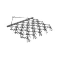 Grandininės akėčios VEVOR VDH545, 1,5 x 1,4 m